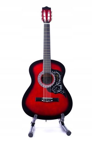 GITARA KLASYCZNA AKUSTYCZNA 3/4 DLA POCZĄTKUJĄCYCH Z PŁYTKĄ na Arena.pl