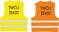 KAMIZELKI ODBLASKOWE z nadrukiem LOGO dla dzieci