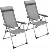 Casaria Zestaw 2x Krzesło Ogród Kemping Składane