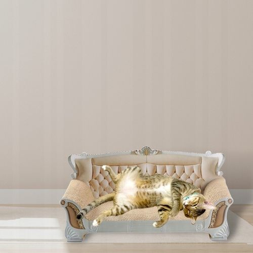 Drapak Tekturowy Dla Kota SOFA Legowisko Karton Kanapa Leżak 52cm na Arena.pl