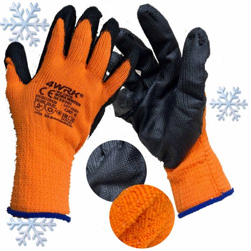 Rękawice Ocieplane Robocze Bora Winter Ob Latex Gładki Ob  R.9 - L 12 Par na Arena.pl