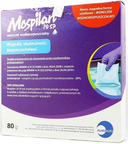 Mospilan 80g mszyca stonka gąsienice ćma larwy na Arena.pl