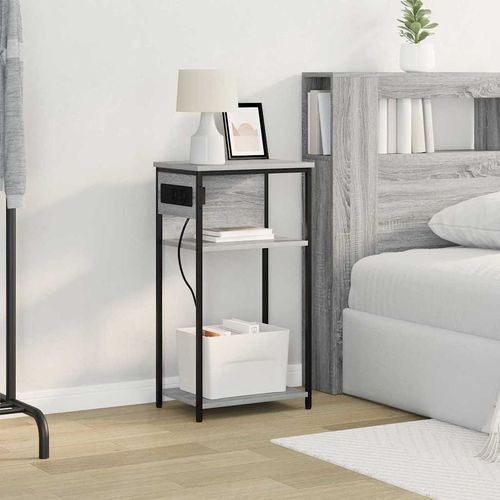 Szafka Nocna Szary dąb sonoma 28.1 x 40.9 x 75 cm na Arena.pl