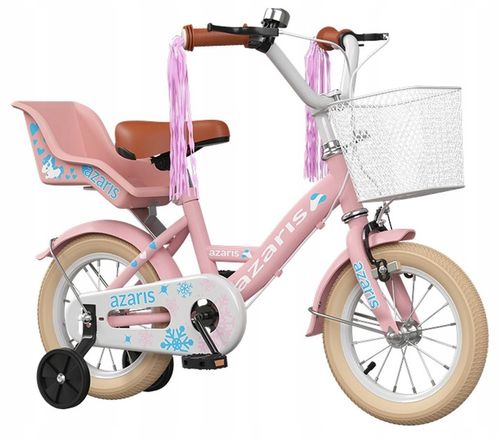 ROWEREK DLA DZIEWCZYNKI DZIECIĘCY RÓŻOWY 12 CALI ROWER BAGAŻNIK KOSZYK na Arena.pl
