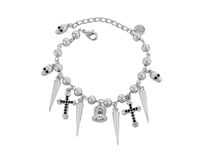 bransoletka z czaszkami i krzyżami (b23/zim/54ag)