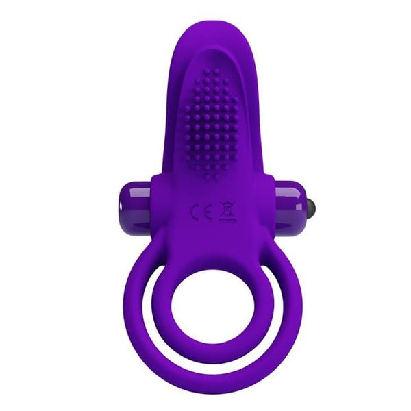 PRETTY LOVE - VIBRANT PENIS RING Purple- 10 function vibrations zdjęcie 1
