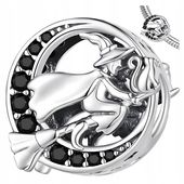 CHARMS CZAROWNICA KOT srebro 925 wiedźma zołza srebrny koralik beads charms