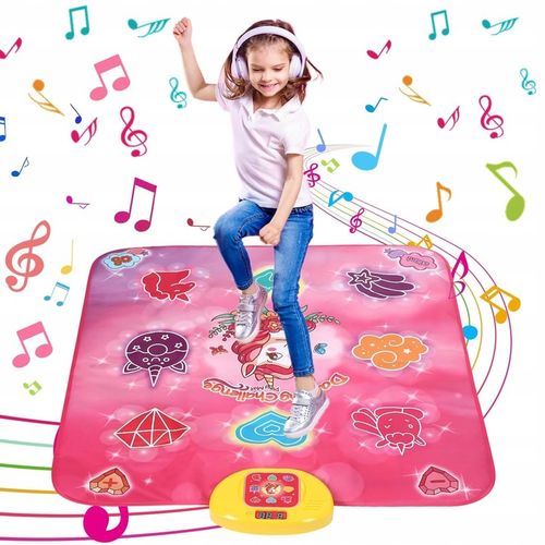 JEDNOROŻEC MATA DO TAŃCA MUZYCZNEGO DLA DZIECI 5 TRYBÓW 3 POZIOMY 100x87cm na Arena.pl