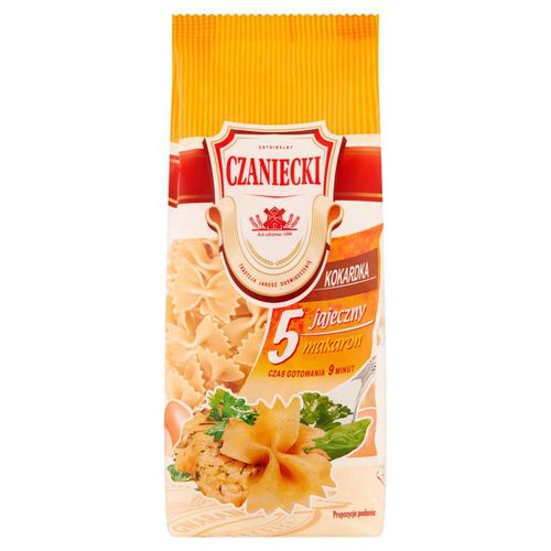 Czaniecki Makaron 5 jajeczny kokardka 250 g na Arena.pl