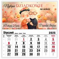 Prezent dla Babci i Dziadka kalendarz personalizowany prezent Dzień Babci