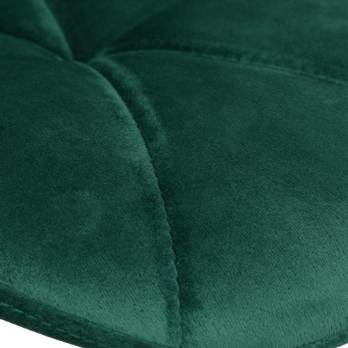 Hoker barowy GORDON chromowane ciemnozielone Velvet na Arena.pl