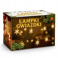 LAMPKI CHOINKOWE GWIAZDKI 80 LED - BIAŁE CIEPŁE LAMPKI NA CHOINKĘ ŚWIĘTA