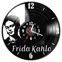 Zegar ścienny z płyty winylowej Frida Kahlo 1121.14