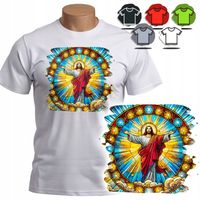 KOSZULKA T-SHIRT MĘSKI WZORY DO WYBORU - JEZUS BÓG - M