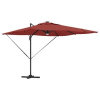 Parasol Roma Czerwony 286 x 285 x 270 cm Aluminium, Poliester