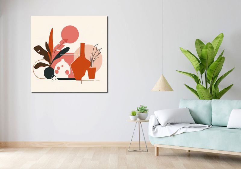 Obraz 100x100cm Ciepłe Gesty zdjęcie 2