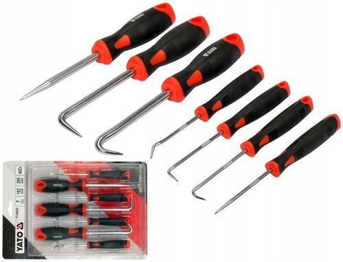 YATO ZESTAW 7 HACZYKÓW Z RĘKOJEŚCIĄ HAKI PODWAŻANIE SEPAROWANIE na Arena.pl