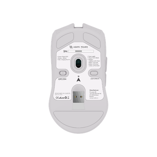 AQIRYS Myszka Dual Mode: Wirelles+Wired POLARIS white na Arena.pl