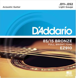 Struny do gitary akustycznej Daddario EZ910