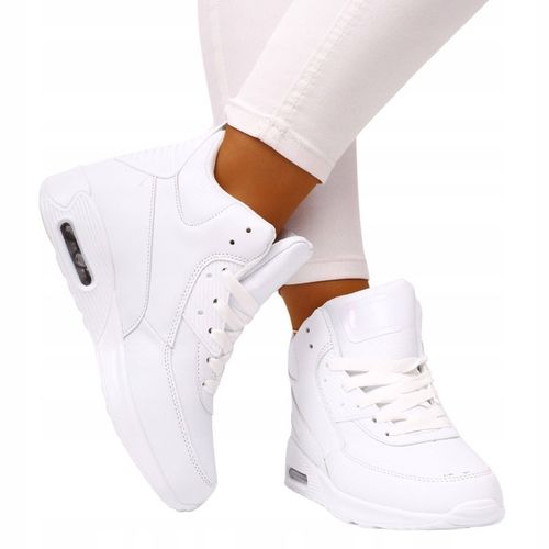 BUTY DAMSKIE OBUWIE SPORTOWE LEKKIE WYGODNE BIAŁE na Arena.pl