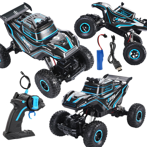 Samochód Zdalnie Sterowany Jeep Światło LED Akumulator Napęd 4x4 Pojazd na Arena.pl