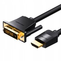 2 x Vention Dwukierunkowy Kabel Przewód Adapter HDMI Na DVI 24+1 4K Full HD