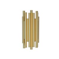 Ścienna lampa sypialniana Organic metalowa LED 8W złota