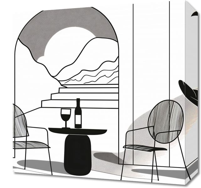 Obraz 40x40cm Relaks w Monochromie zdjęcie 1