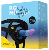 romp piccolo pegging kit - zestaw dwukolorowy z uprzężą i silikonowym