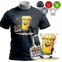 KOSZULKA T-SHIRT MĘSKI WZORY DO WYBORU - BROWAR PIWO - XS