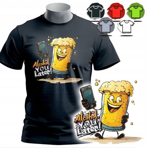 KOSZULKA T-SHIRT MĘSKI WZORY DO WYBORU - BROWAR PIWO - XS na Arena.pl