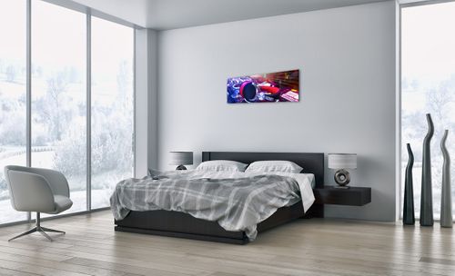 Obraz Na Płótnie - Studio Nagrań  - 90X30 Cm - Ab90X30-2412 na Arena.pl
