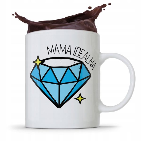 Kubek Prezent Urodzinowy Dla Idealnej Mamy Matki Z Nadrukiem Ze Zdjęciem zdjęcie 1