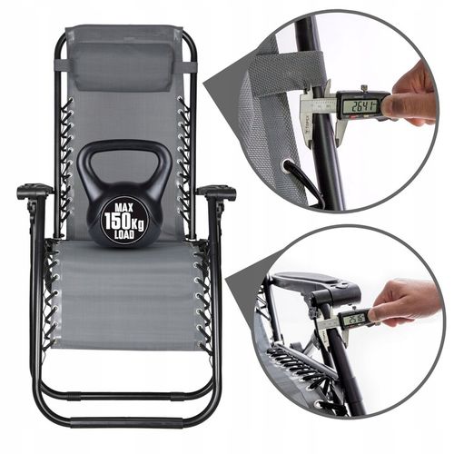 Leżak metal beże i brązy AbarQs na Arena.pl