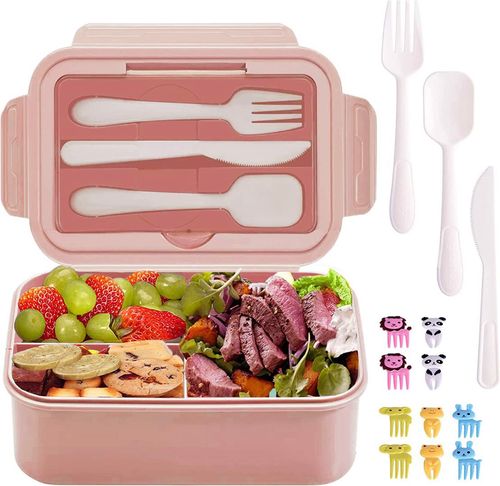 Lunchbox 3 przegródki 1400ML Róż na Arena.pl