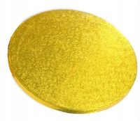 PODKŁAD POD TORT CIASTO ZŁOTY GRUBY 1,2 - 25 cm E - 1szt.