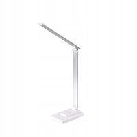 LAMPKA NA BIURKO LED BIURKOWA NOCNA KREŚLARSKA ALUMINIOWE RAMIĘ INDUKCYJA