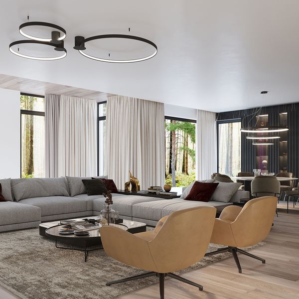 Plafon RIO 110 czarny LED 4000K zdjęcie 13