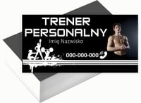 Wizytówki firmowe 200 szt RÓŻNE WZORY do wyboru TRENER PERSONALNY