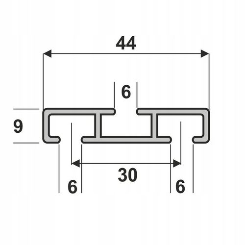 Karnisz Szyna Sufitowa Aluminiowa Podwójna Biała Żabki Agrafki 200 cm na Arena.pl