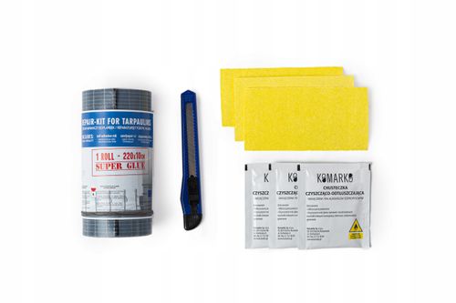 Zestaw Naprawczy Do Łatania Plandek 220x10cm CZARNY na Arena.pl