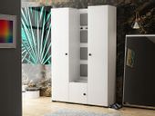 Garderoba C - 3 KOLORY 135 cm wieszaki, siedzisko