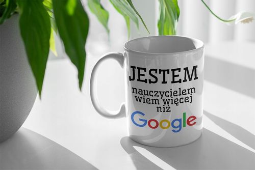 Kubek Czarny Prezent Dzień Nauczyciela Informatyki Z Nadrukiem Ze Zdjęciem na Arena.pl