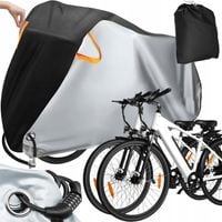 2X POKROWIEC NA ROWER MOTOR SKUTER WODOODPORNY Z KLAMRĄ 200X110CM DUŻY XXL