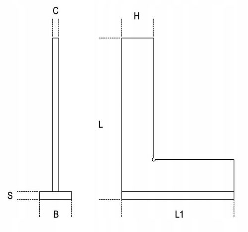Kątownik ze stopką Limit 300x175 mm na Arena.pl