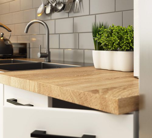 MEBLE KUCHENNE ZESTAW OLIWIA 1.8M BIAŁY na Arena.pl