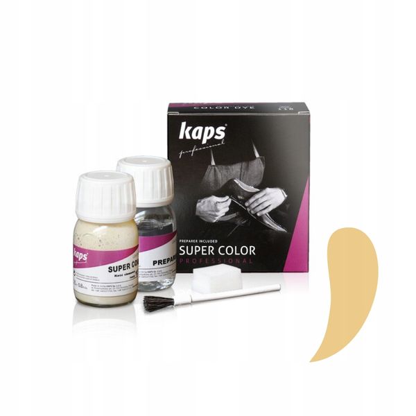 SUPER COLOR 25 ML+ PREPARER 25 ML KREMOWY - KAPS PROFESSIONAL zdjęcie 1