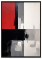 Plakat abstrakcja obraz w ramce 30x40 cm w czarnej ramie