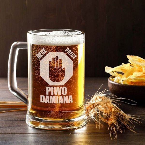 Kufel do Piwa z Grawerem Prezent na Urodziny dla Faceta Taty Dziadka 500 ml zdjęcie 4