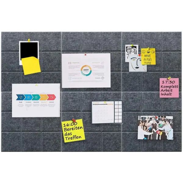 Panele Ścienne Filcowe 3D Kwadrat Zagłówek Samoprzylepne Akustyczne Soft zdjęcie 10